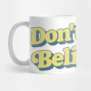 Don't Stop Believin'  / Lyrics Typography Design Mug